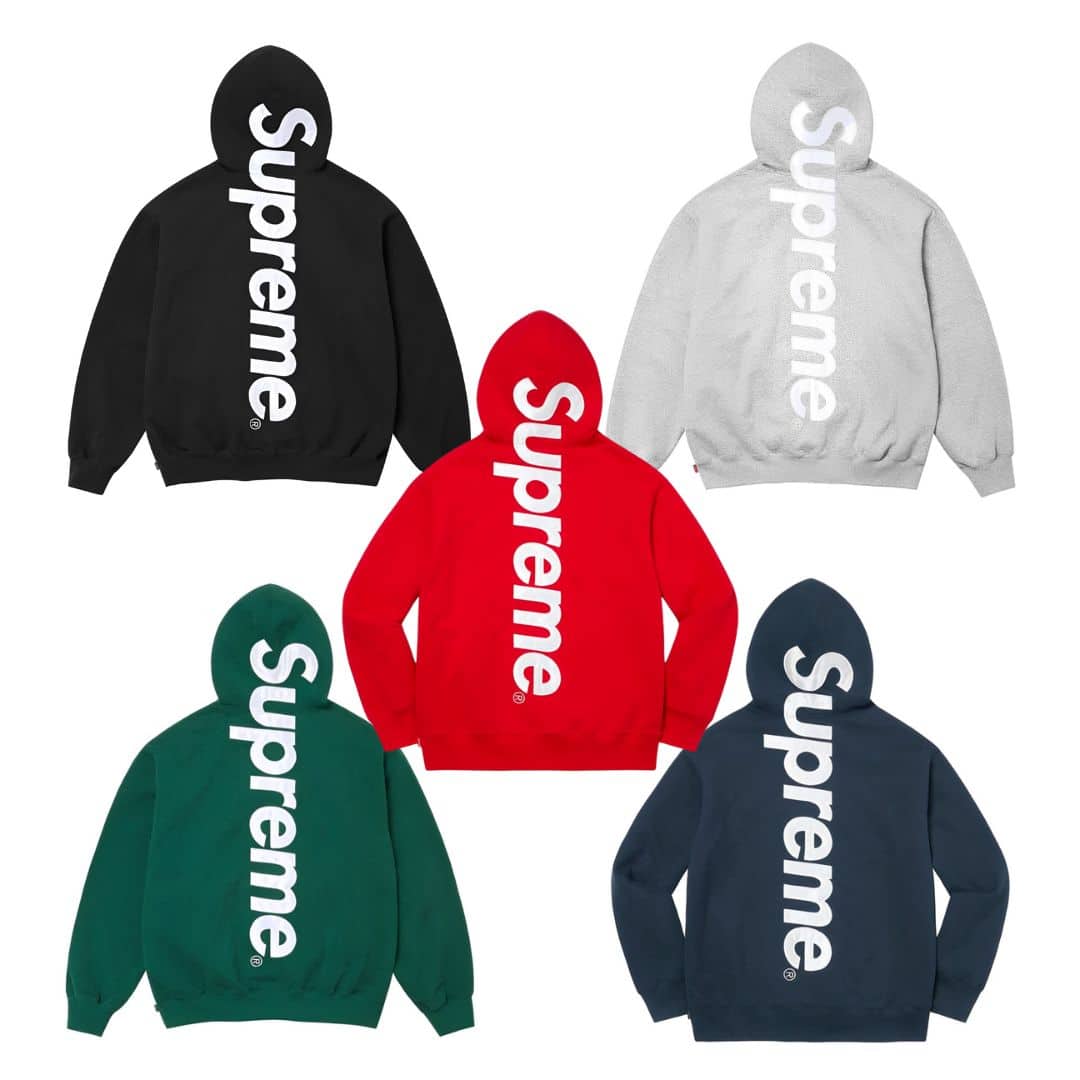 Suprme 22FW Satin Appliqué Hoodie