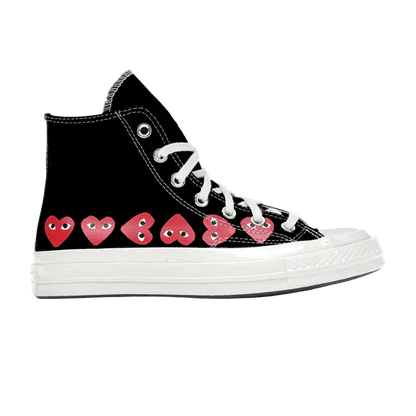 Comme des Garçons Play x Chuck 70 Hi Top ‘Multi Heart’ Black