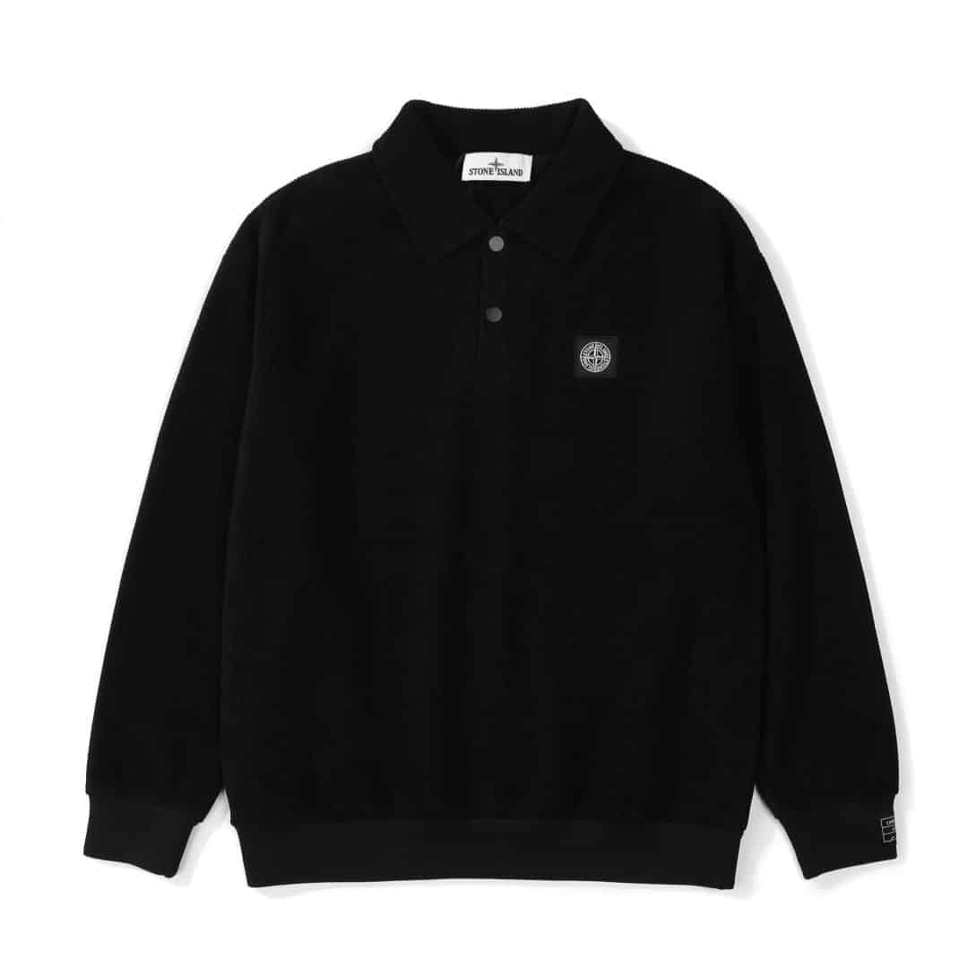 Stone Island Embroidered fleece sweatshirt