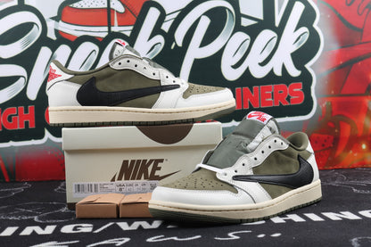 Travis Scott J1 Low, Medium Olive