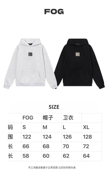 Fog Three-bar Hoodie