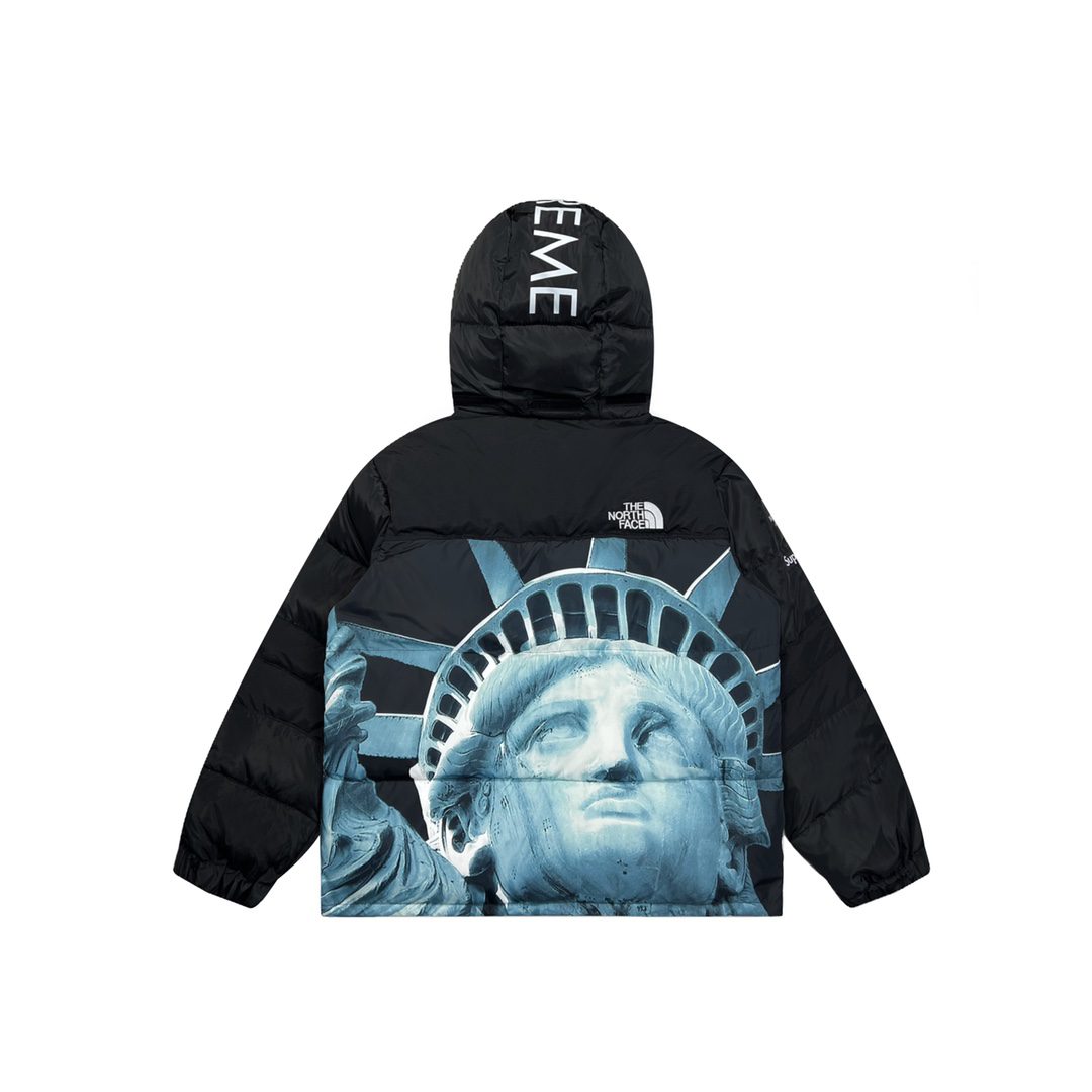 SUPRME X TNF STATUE OF LIBERTY JOINT DOWN JACKET