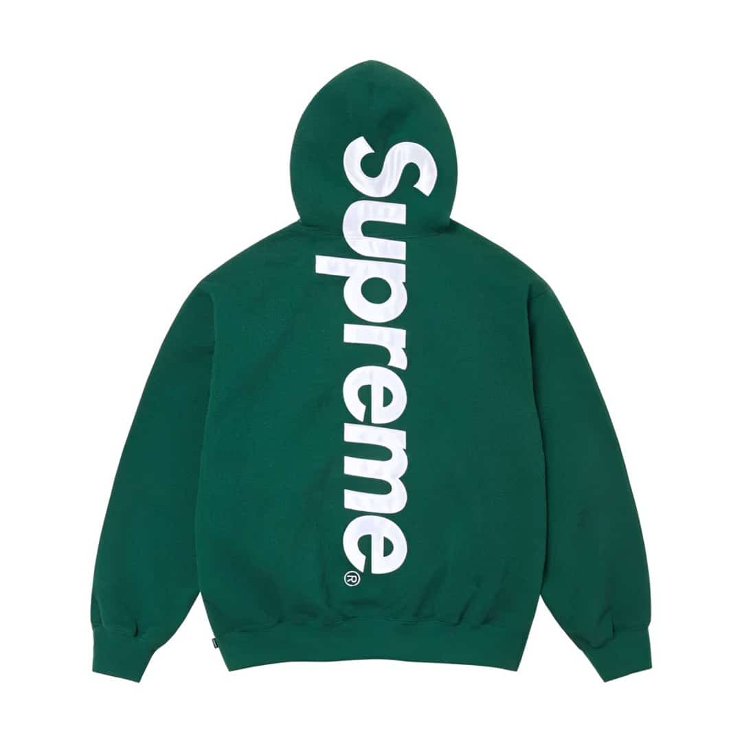 Suprme 22FW Satin Appliqué Hoodie